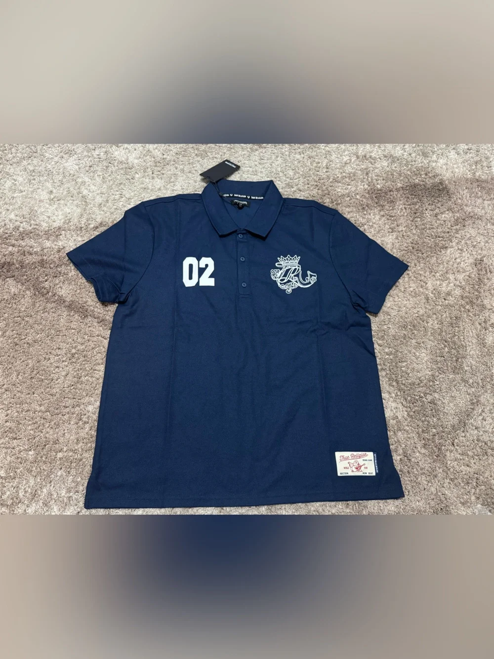 True Religion Logo Crest Sport Polo Shirt